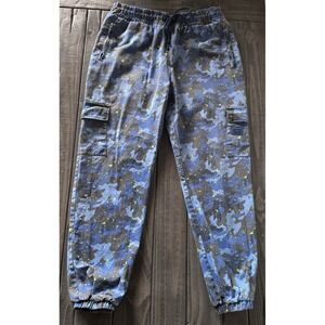 COOKIES BLUE SF CAMO JOGGERS MENS SIZE XL DRAWSTRING XL